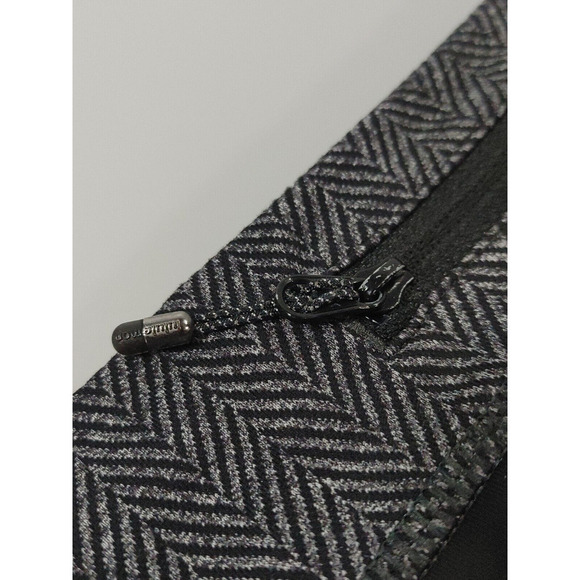 Lululemon Inspire Crop II Leggings Womens 4 Black Herringbone Running Athleisure - Picture 12 of 13